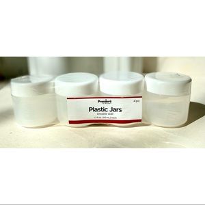 Premieré Plastic Jars, Double Wall, 4pcs.